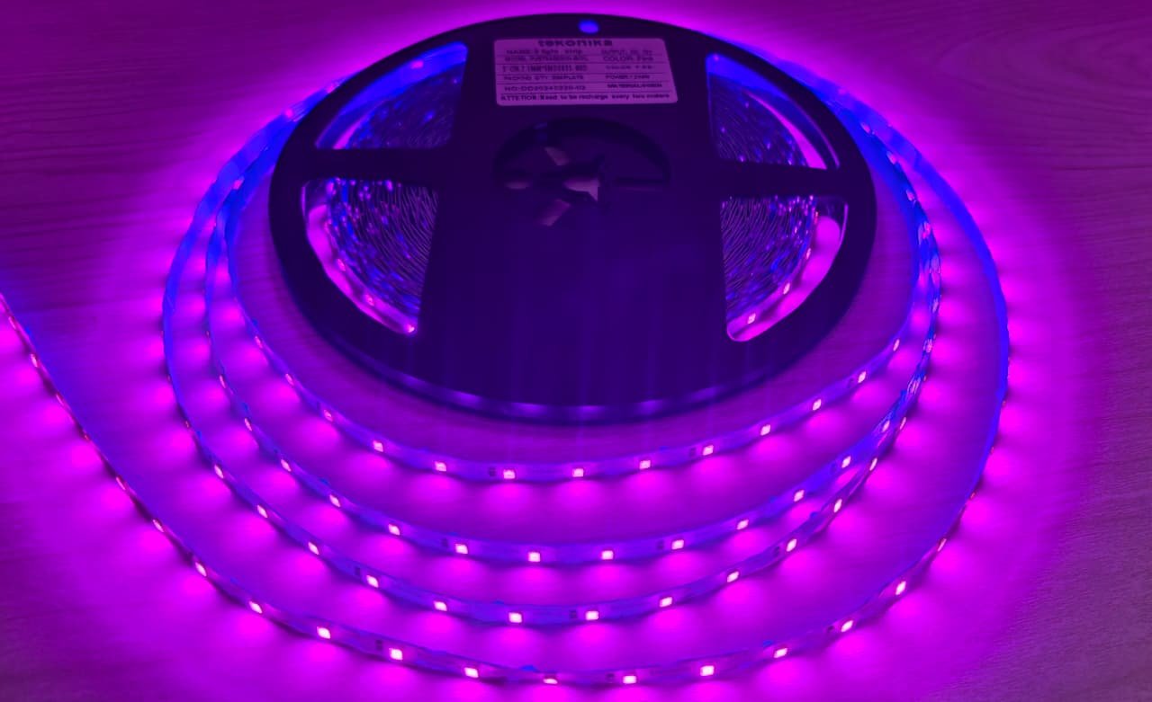 LED-ECO-ZZ-PK-42D-20M-2835 Pink - Flexible - Eco - 20MTR - 42D/M - DC 12V - 8.6 W/M -2835 (Economy) - Image 1